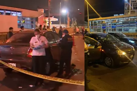 Balacera contra auto en Barranco deja dos heridos de gravedad.