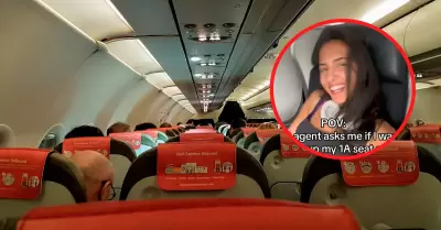 Se neg� a ceder su asiento a un ni�o en pleno vuelo.