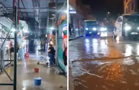 Fuertes lluvias registradas en Chosica, HOY, 9 de enero