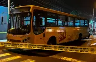 Terror en SJL: Delincuentes atacan con explosivos bus de 'La 50' con pasajeros a bordo