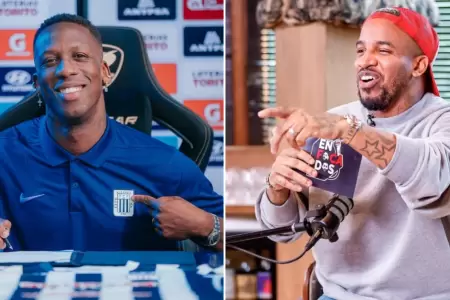 Jefferson Farf�n celebra llegada de Luis Adv�ncula a Alianza Lima