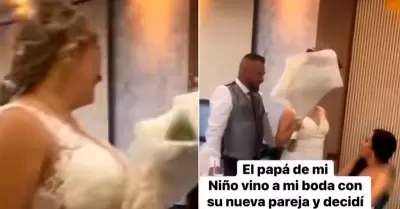 Novia regala bouquet a la nueva pareja de su ex.