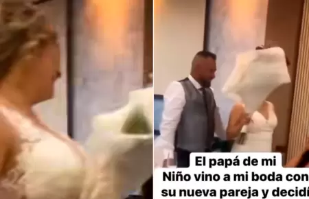 Novia regala bouquet a la nueva pareja de su ex.