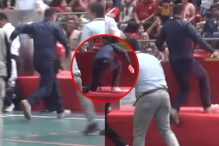 Jos� Jer� sufri� resbal�n al subir a escenario en inauguraci�n en Trujillo