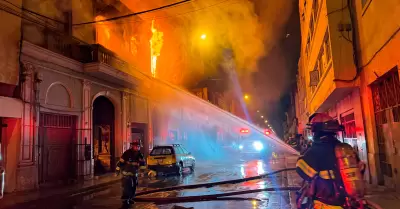 Incendio en el Centro de Lima.