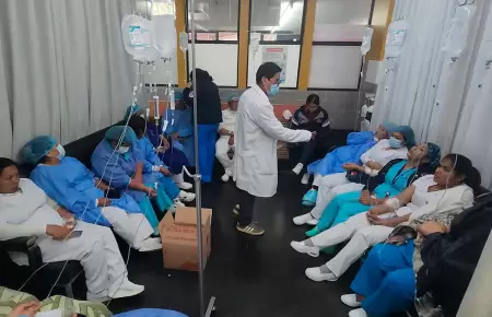 Cerca de 30 trabajadores sufrieron cuadros de intoxicaci�n en el Cusco.