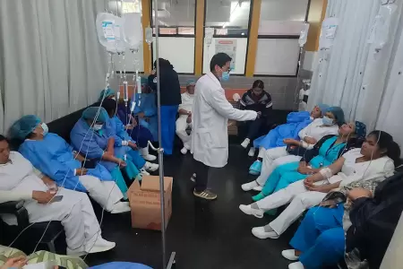 Cerca de 30 trabajadores sufrieron cuadros de intoxicaci�n en el Cusco.