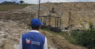 Defensor�a advierte sobre riesgo ambiental en Tingo Mar�a.
