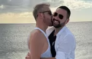 Adolfo Aguilar y su rom�ntica celebraci�n de aniversario junto a su novio Jos� Ortiz: "Te amo"