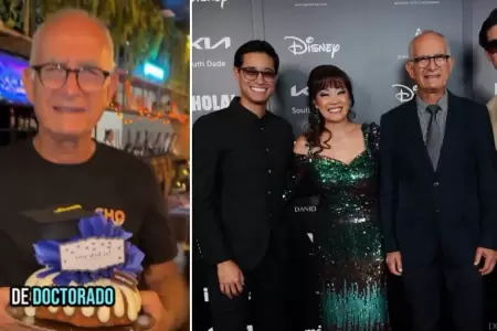 Tony Succar felicita a su padre tras obtener su doctorado