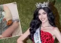 Modelo peruana, que participaba en el Mesoam�rica International 2026, abandona concurso tras accidente con pirotecnia