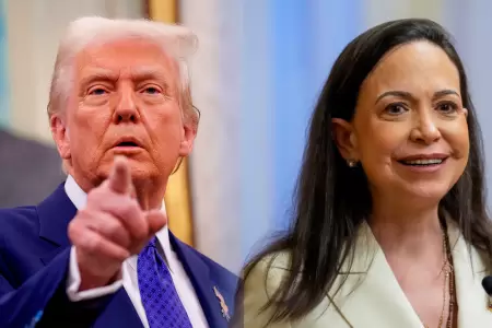 Donald Trump y Mar�a Corina Machado.