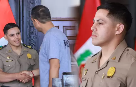 El efectivo fue ascendido a suboficial de primera.