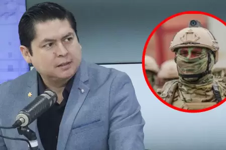 Herbert Caller propone que las FF.AA. se encarguen de luchar contra el crimen.