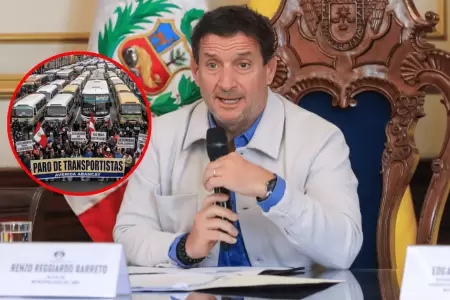 Alcalde de Lima se pronuncia sobre paro de transportistas