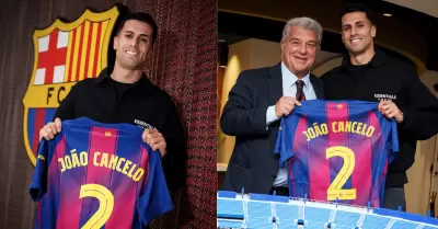 Barcelona oficializa el retorno del portugu�s Joao Cancelo
