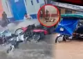 �Alerta en Tarapoto! Lluvias torrenciales inundan la ciudad y motocicletas salen arrastradas por el agua