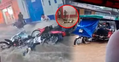 Fuertes lluvias torrenciales provocaron inundaciones en el centro de la ciudad