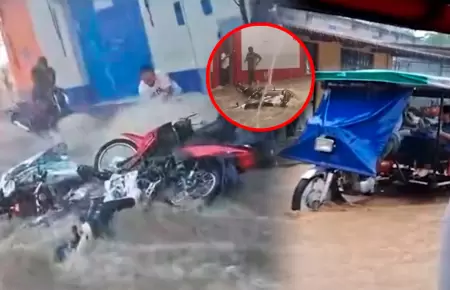 Fuertes lluvias torrenciales provocaron inundaciones en el centro de la ciudad