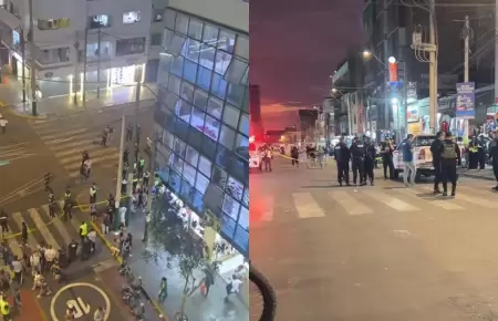 Presunto explosivo atemoriz� a comerciantes y clientes en Gamarra.