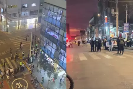 Presunto explosivo atemoriz� a comerciantes y clientes en Gamarra.