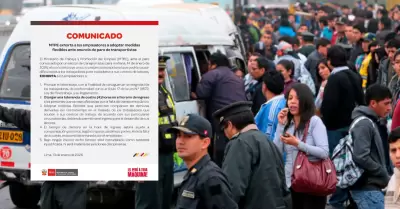 Ministerio de Trabajo da 4 horas de tolerancia por paro del 14 de enero