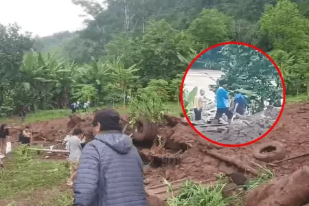 Cuatro personas fueron sepultadas tras huaico en Jun�n