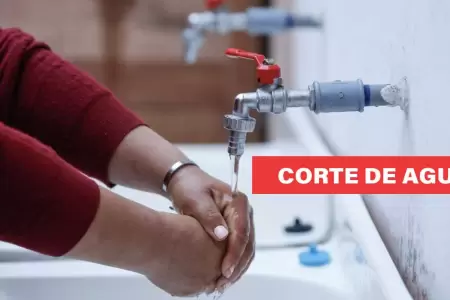 Corte de agua en Lima.