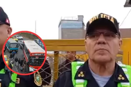 PNP asegura que transporte p�blico brinda servicio con normalidad