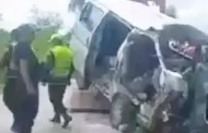Tragedia en carretera Bioce�nica: Choque de minib�s dej� m�s de 10 fallecidos