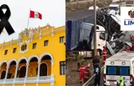 Municipalidad de Lima decreta duelo por fallecidos en accidente en la Panamericana Sur