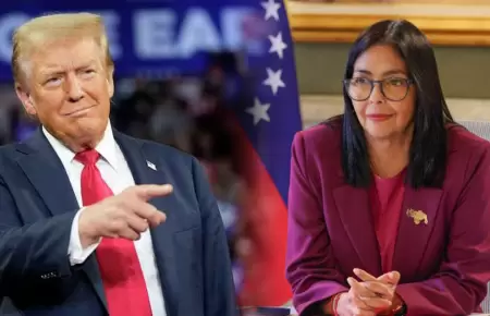 Donald Trump tuvo charla telef�nica con Delcy Rodr�guez.