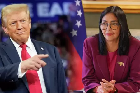 Donald Trump tuvo charla telef�nica con Delcy Rodr�guez.