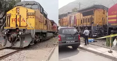 Accidente ferroviario dej� a un hombre muerto en Chaclacayo.
