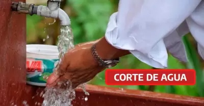 Corte de agua en Lima.