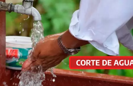 Corte de agua en Lima.