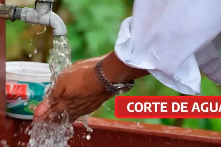 Corte de agua en Lima.
