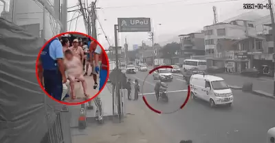 Delincuente arrolla a madre y sus dos hijos tras huir de persecuci�n policial