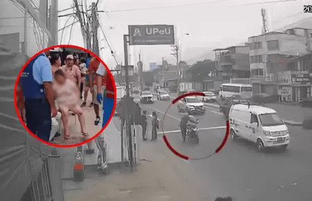 Delincuente arrolla a madre y sus dos hijos tras huir de persecuci�n policial