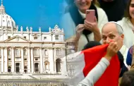 Papa Le�n XIV muestra su emoci�n al ver bandera peruana en el Vaticano