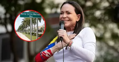 Mar�a Corina Machado tendr� una calle con su nombre en Doral