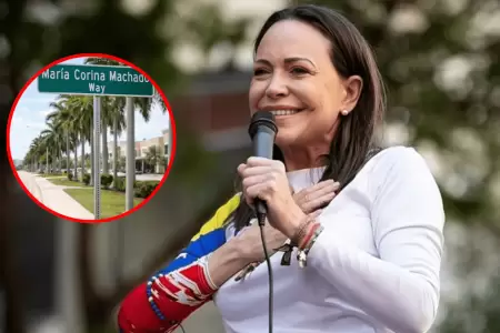 Mar�a Corina Machado tendr� una calle con su nombre en Doral