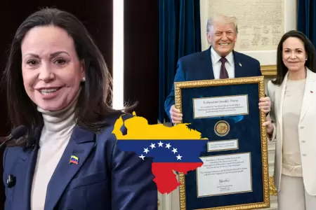 Mar�a Corina Machado afirma que venezolanos est�n "sumamente agradecidos" con Tr