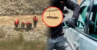 Delincuente termin� arrastrado por el fuerte caudal, ahog�ndose en el proceso.