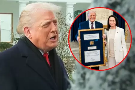 Trump salud� el gesto de Machado, asegurando que volver� a hablar con ella.