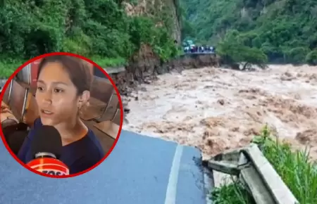 Carretera Fernando Bela�nde Terry destruida afecta a pasajeros