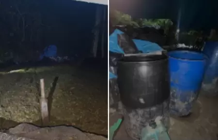 Incautan laboratorios e incineran productos relacionados al narcotr�fico