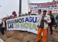 VES: Asentamientos Humanos protestan por la falta de agua y tarifas justas