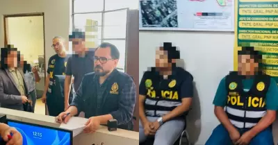 Intervenci�n contra presuntos polic�as corruptos.