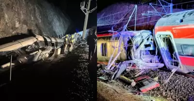 Trenes se salieron de las v�as y dejaron a varias personas fallecidas.